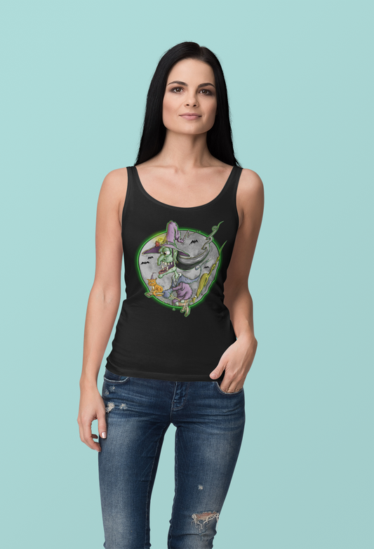 Ride the Broom ladies Tank - The Soul Custom Store